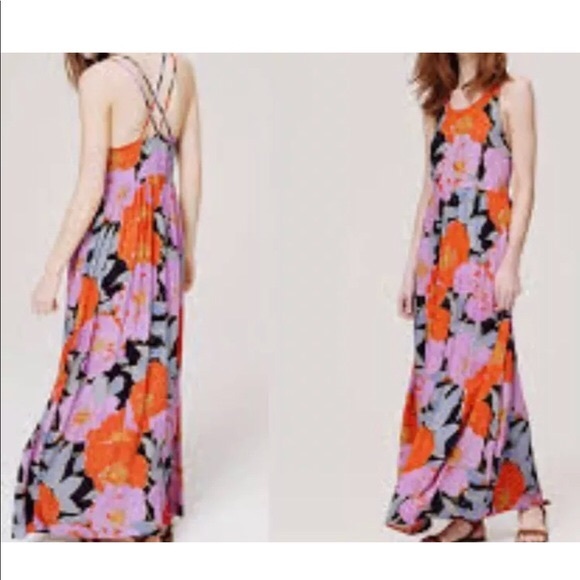 LOFT Dresses & Skirts - LOFT Cross Back Maxi Dress